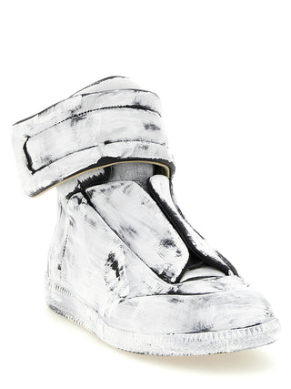 Bicolor Calfskin Athletic Sneakers