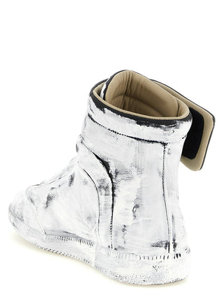 Bicolor Calfskin Athletic Sneakers