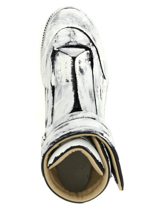 Bicolor Calfskin Athletic Sneakers