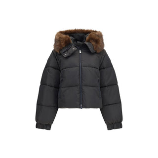 Brown Goose Down Full-Length Jacket