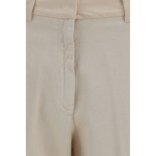 Beige Cotton Chino Pants