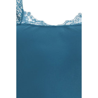 Blue Acetate Casual Dress