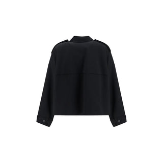 Camisa negra de acetato
