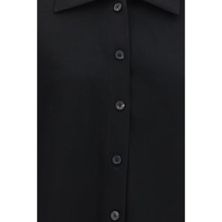 Camisa negra de acetato
