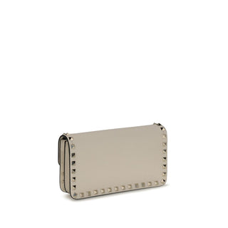 Cartera Bos Taurus de piel de becerro beige