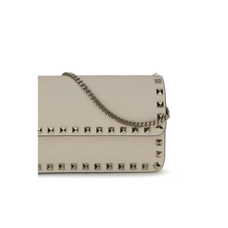 Cartera Bos Taurus de piel de becerro beige