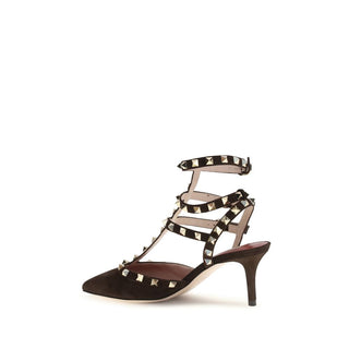 Brown Goatskin High Heel Pumps