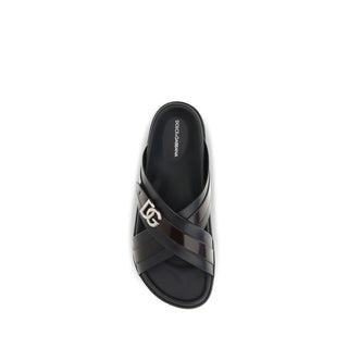 Sandalias de piel de becerro Bos Taurus negras