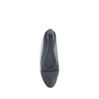 Gray Calf Leather Bos Taurus Ballet Flats
