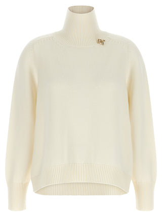 White Virgin Wool Cardigan