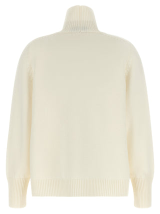 White Virgin Wool Cardigan