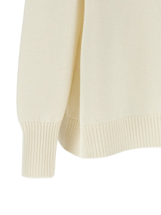 White Virgin Wool Cardigan