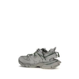 Gray Polyethylene Athletic Sneakers