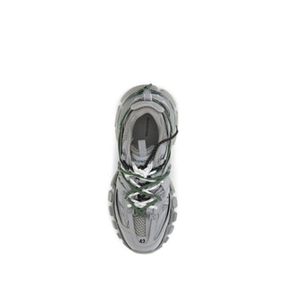 Gray Polyethylene Athletic Sneakers