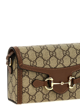 Bolso bandolera marrón de polietileno