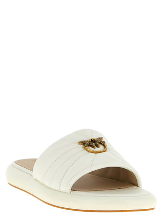 Sandalias blancas de piel de cordero