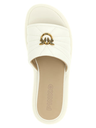 Sandalias blancas de piel de cordero
