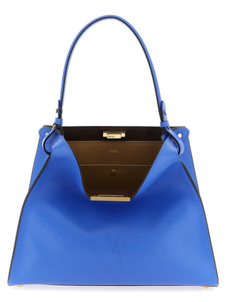 Bolso azul de piel de becerro