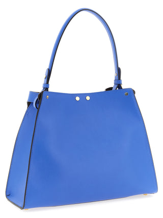 Bolso azul de piel de becerro