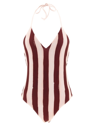 Multicolor Polyester One-Piece Swimsuit