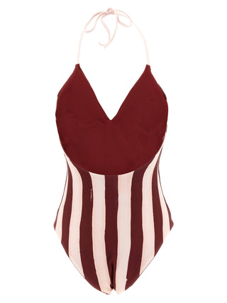 Multicolor Polyester One-Piece Swimsuit