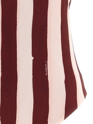 Multicolor Polyester One-Piece Swimsuit