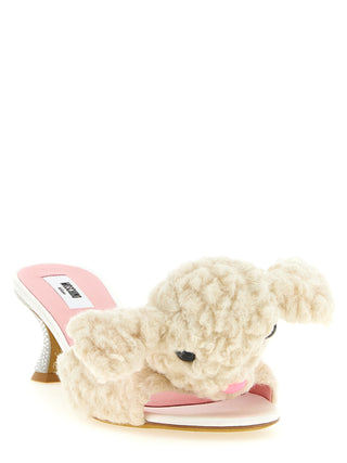 White Virgin Wool Mules