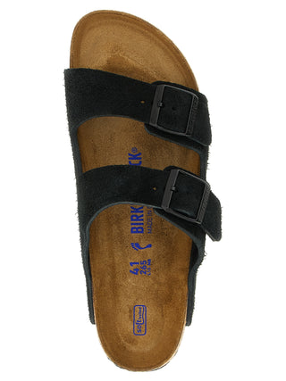 Black Calfskin Slides