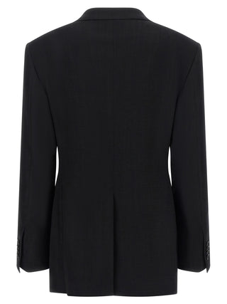 Blazer de Viscosa Negra