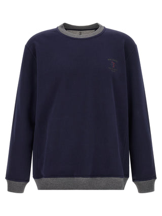 Blue Cotton Sweatshirt