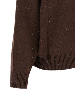 Brown Cashmere Cardigan