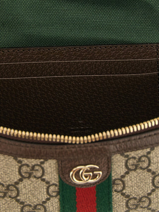 Beige Polyethylene Crossbody Bag