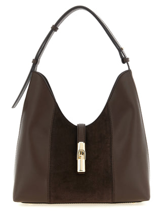 Brown Calfskin Shoulder Bag