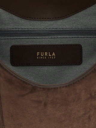 Brown Calfskin Shoulder Bag