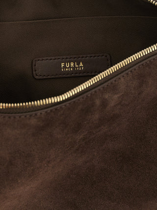 Brown Calfskin Shoulder Bag