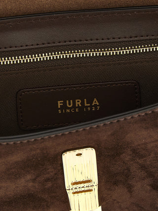 Brown Calfskin Crossbody Bag