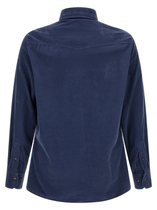 Blue Cotton Blouse