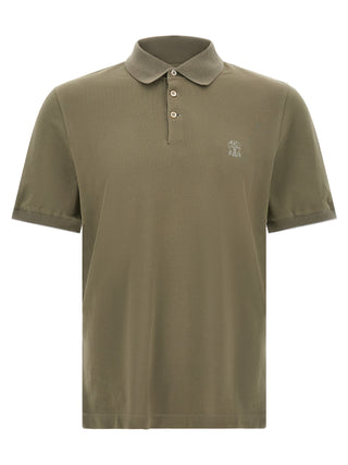 Bicolor Cotton Polo Shirt