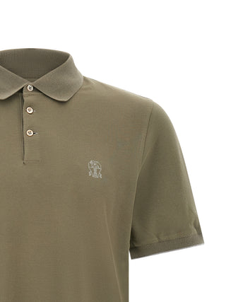 Bicolor Cotton Polo Shirt