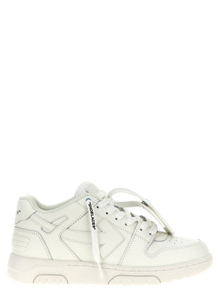 White Calfskin Low Top Sneakers