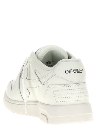 White Calfskin Low Top Sneakers