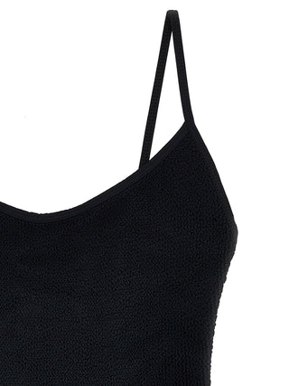 Black Polyamide One-Piece Swimsuit