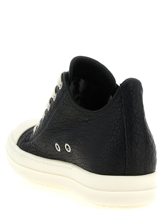 Bicolor Lamb Leather Low Top Sneakers