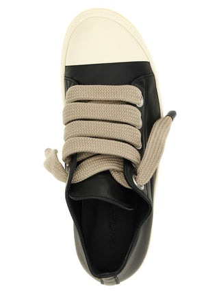 Zapatillas bajas bicolor de piel de becerro