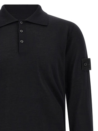 Black Virgin Wool Cardigan
