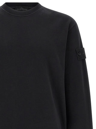 Black Cotton Sweatshirt