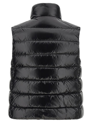 Black Polyamide Sleeveless Jacket