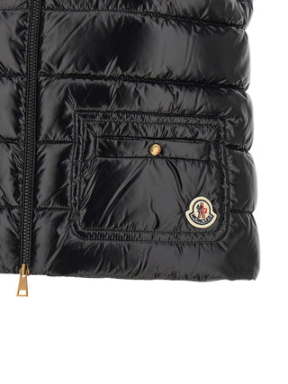 Black Polyamide Sleeveless Jacket