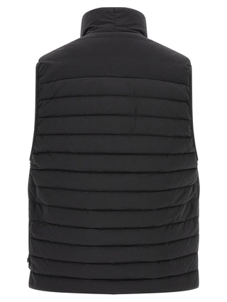 Black Polyamide Sleeveless Jacket
