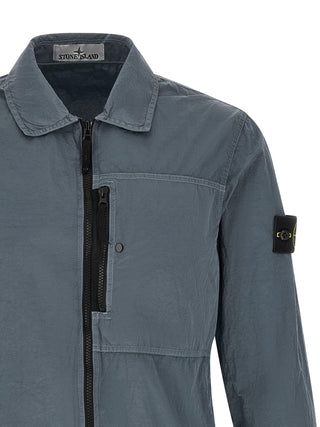 Gray Polyamide Blouse